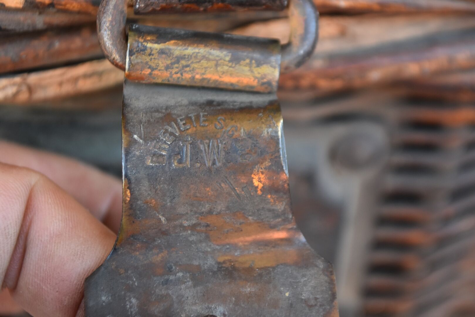 Travel trunk 1900 in wicker