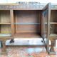 Buffet vaisselier époque Art Déco en ronce de noyer