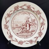Set of 4 YR advertising talking plates