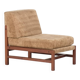 Wooden armchair covered in fabric, Italy, 1960s.
