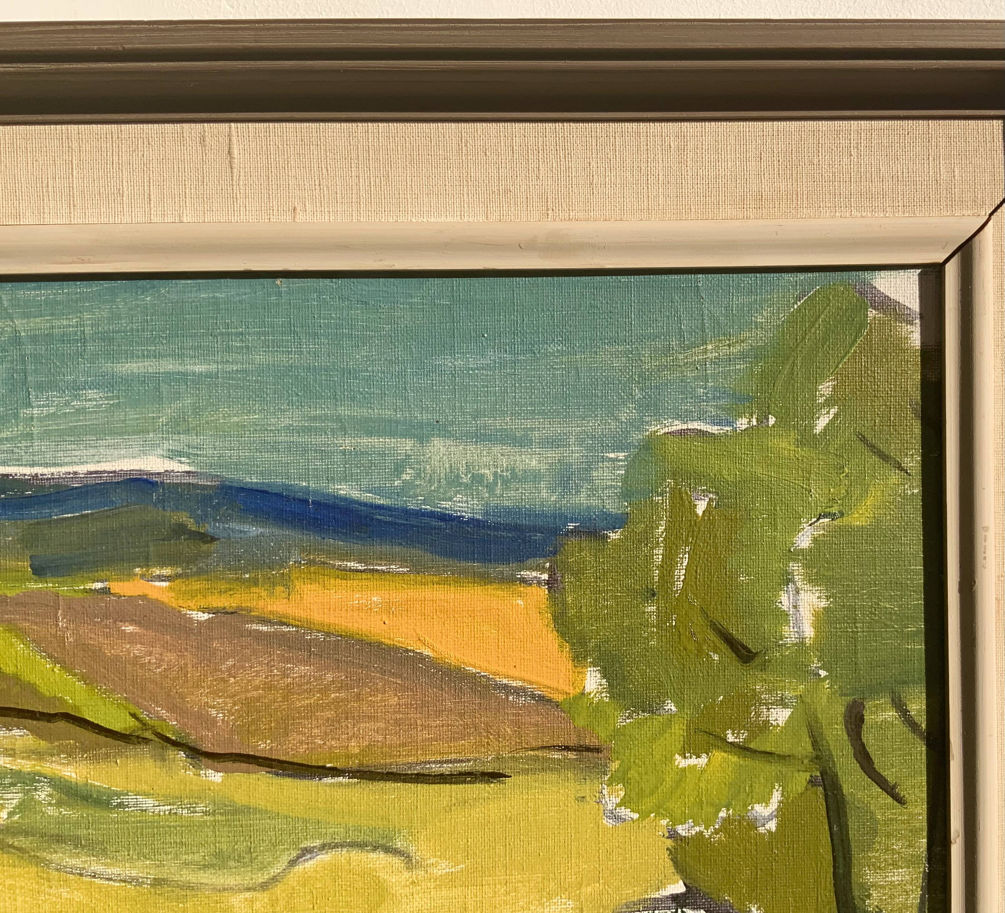 Vintage Oil on Canvas Landscaoe by Svan Grandin 1960s