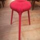 Eskilstuna stool for Ikea in wool and metal