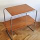 1940s Bauhaus Tubular Steel Side Table in the Style of Marcel Breuer