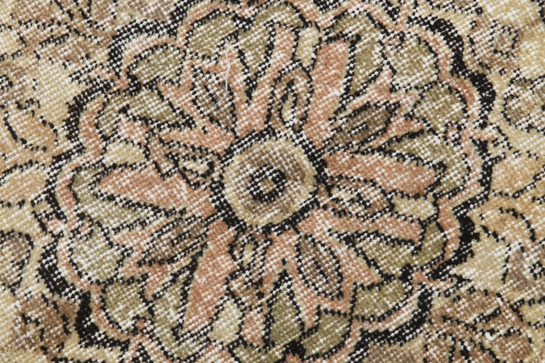 Rug For Living Room Cream Brown Vintage Rug, 209x319Cm