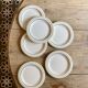 Set of 6 vintage dessert plates Arizona model by Salins