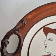 Plat HB Quimper "Couple breton"