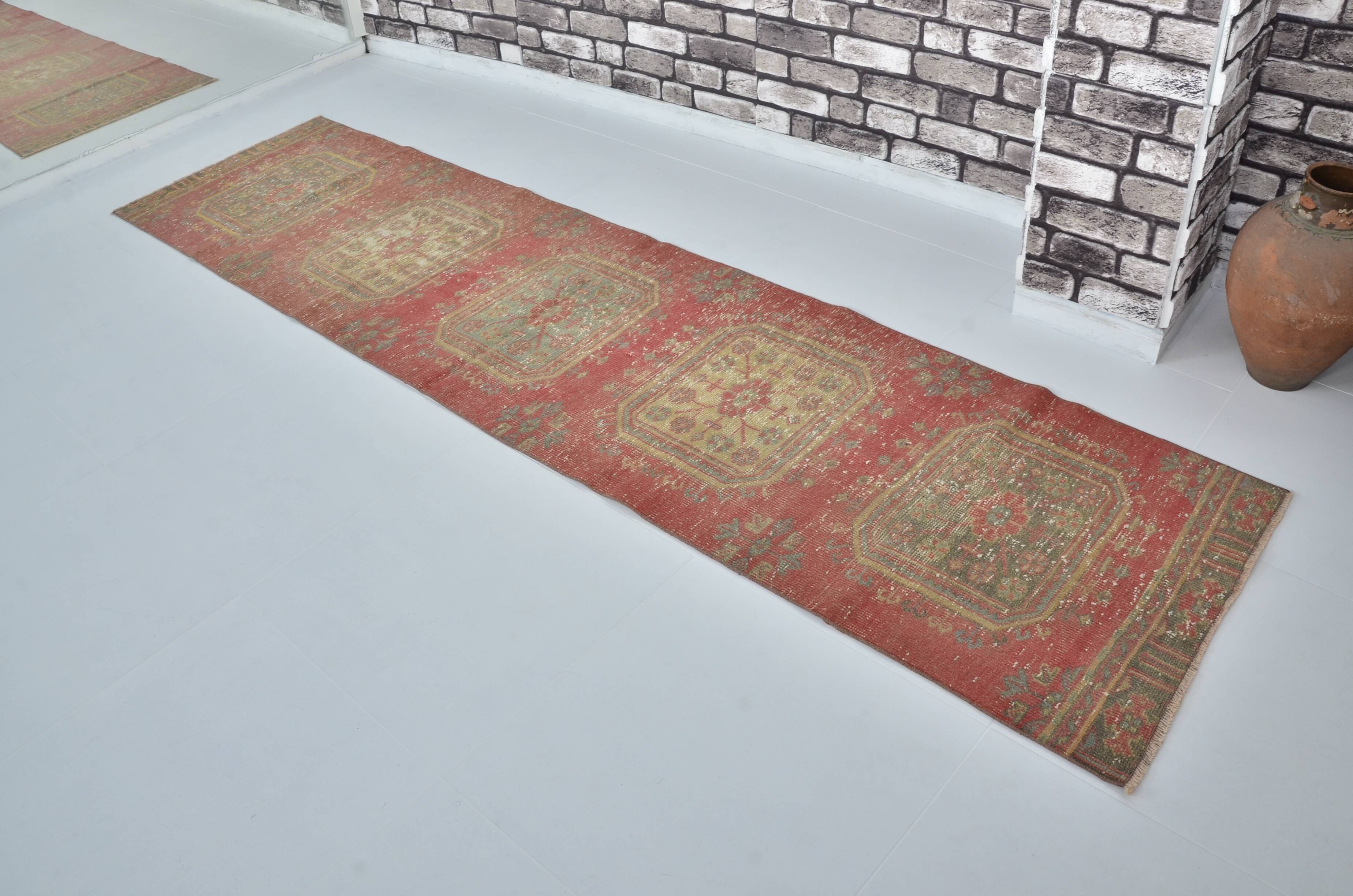 Oushak Vintage Handmade Runner Rug  sku 2131