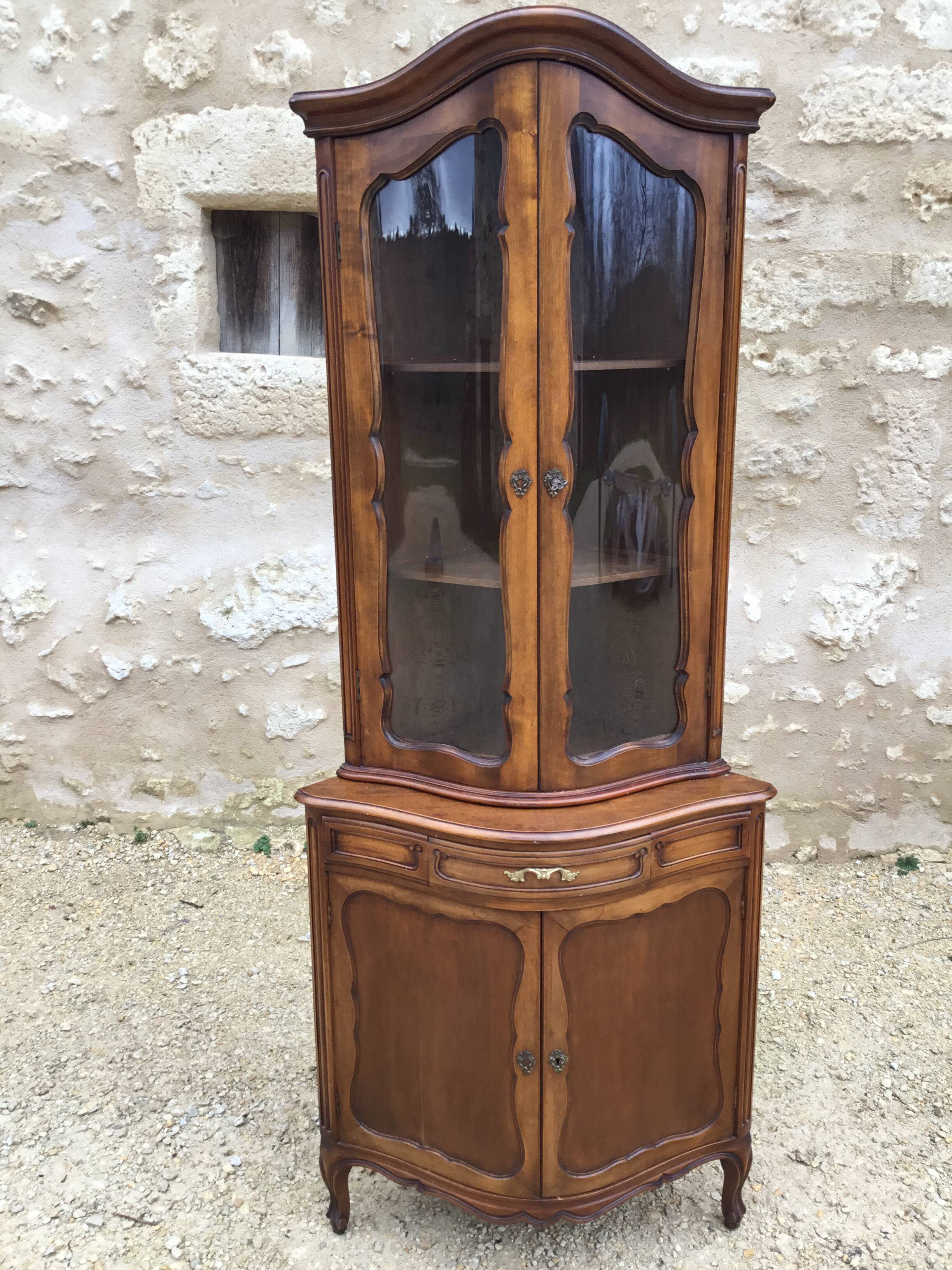 Glassed and curved corner mid-20th century