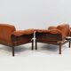 Ensemble de fauteuils MP-13 de Percival Lafer en cuir cognac