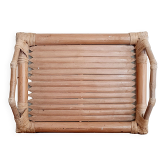 Old bamboo tray