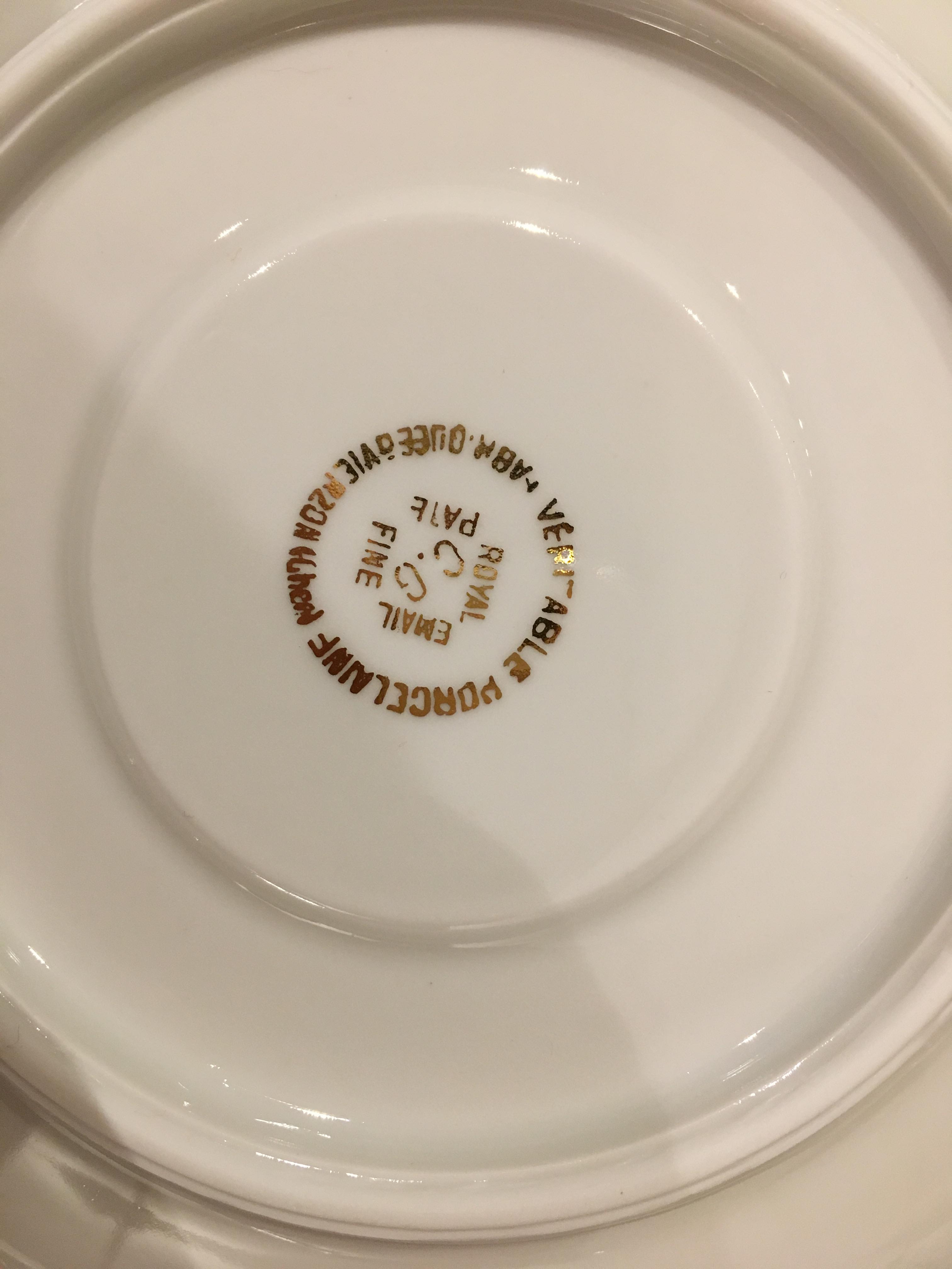 Limoges fine porcelain vintage coffee cups