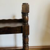 Wooden serving trolley