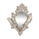 Applique miroir en bronze patine shabby