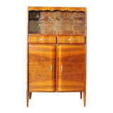 Rounded furniture from the 1950s in cherry veneer