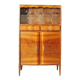Rounded furniture from the 1950s in cherry veneer