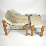 Jean Gillon  “Amazonas” 2 Lounge Chairs and Ottoman  (set of 3) for Italma