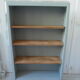 Library year 50 green of gray, 3 modular shelves wood