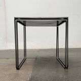 Postmodern perforated metal nesting side tables from Ikea, 1980s, set of 2.