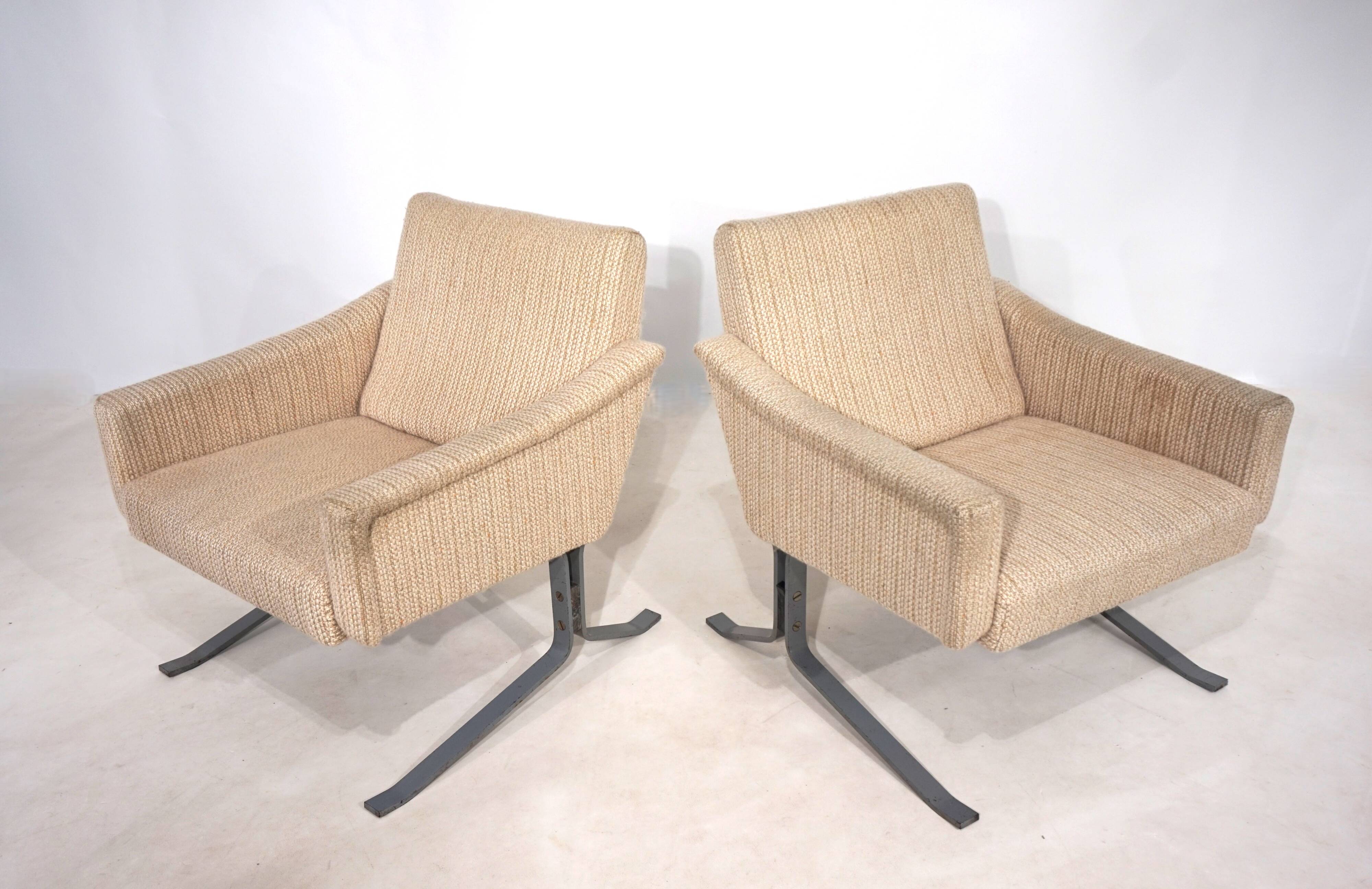Ensemble de deux chaises longues cantilever Röhl, 1960