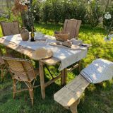 Table pliante ancienne en bois