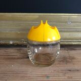 Cooked vintage Pyrex eggs