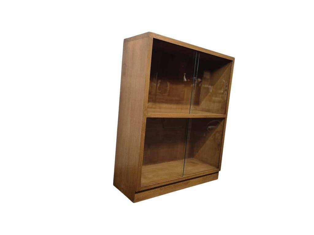Mini étagère vintage en bois / vitrine / bibliothèque