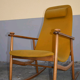 Danish Chair rocking 50s/60s yellow orange