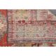 1970s Vintage Turkish Hand-Knotted Wool Cotton Red Area Rug 110x186