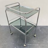 70s chrome and smoked glass server