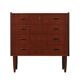 Commode en teck, design danois, années 1970, production: Danemark