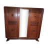 Armoire 3 portes de penderie avec un miroir central