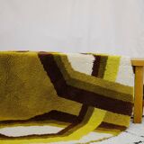 Tapis space age en laine, années 70