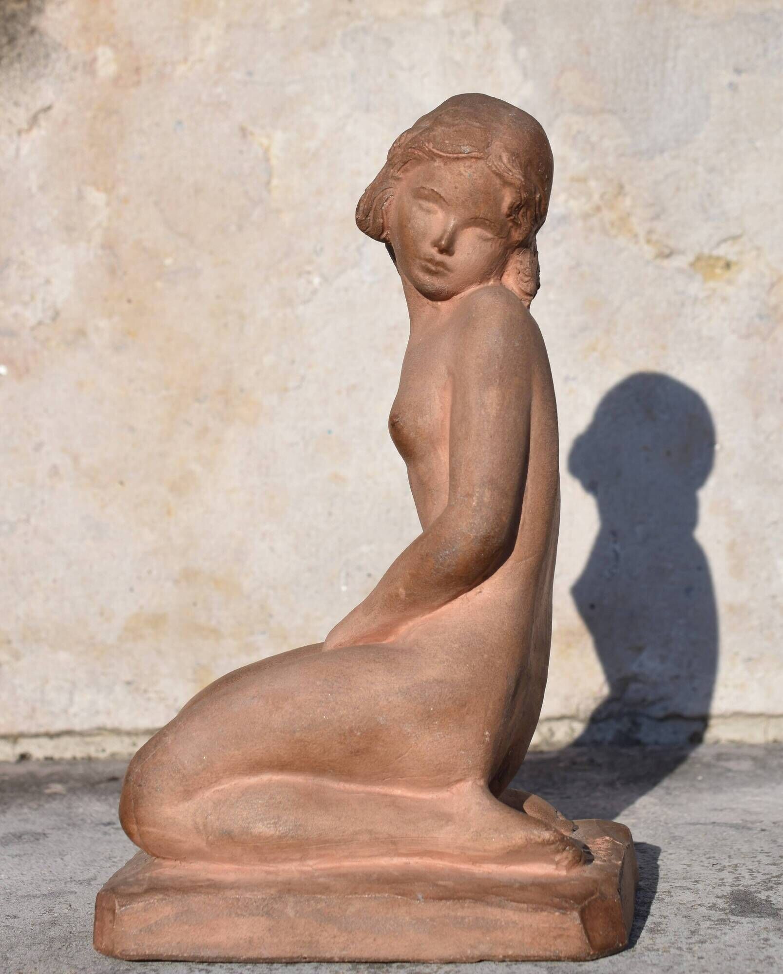 Ignacio gallo (valladolid 1887 - paris 1956), nude woman on knees (circa 1925)