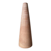 Contemporary handmade single-flower vase, clay, terracotta, slow decoration
