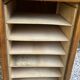 Vintage desk with curtain – wood – side shelf
