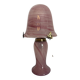 Vintage pink glass table lamp – Mushroom shade and base in