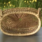 Miniature doll armchair - Vintage rattan sofa