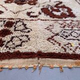 Vintage moroccan Beni Ourain rug 227x193cm