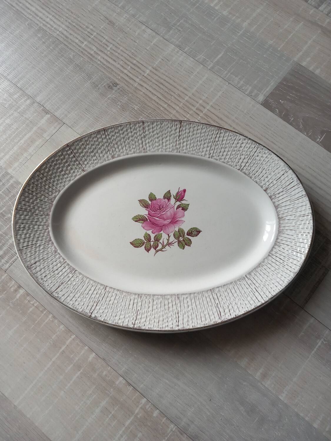 Old dish Digoin Sarreguemines