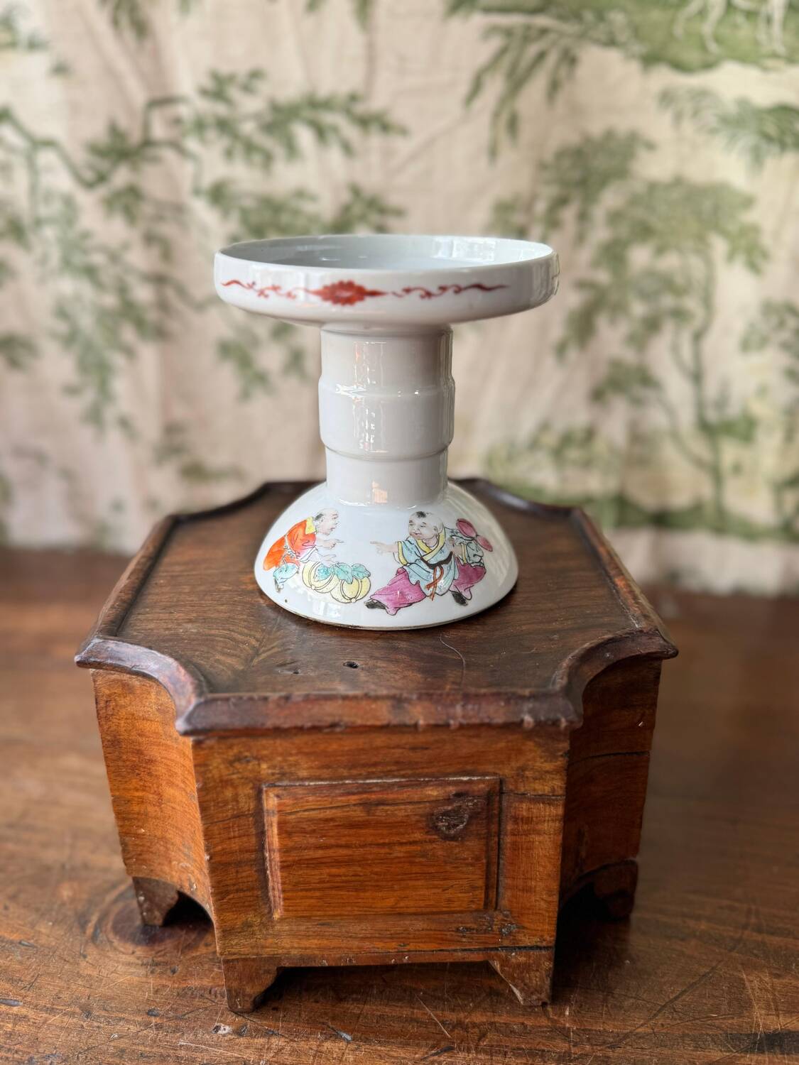Chinese porcelain candlestick – Republic period (1912–1949)
