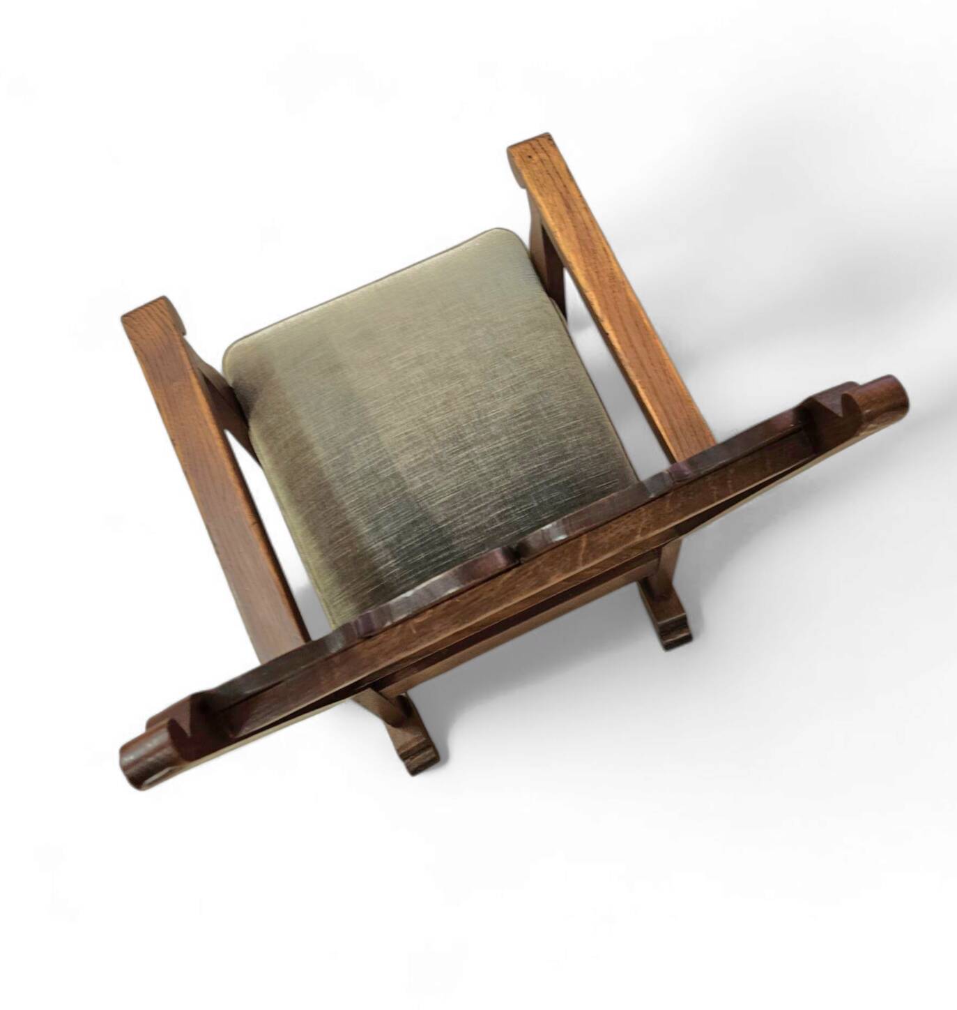 Oak arm chair 1930s  Height 110 Depth 70 Width 75 Seat height 46 cm