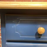 Blue painted wooden dresser