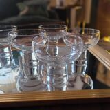 6 modernist bowls in solid glass (1970s)