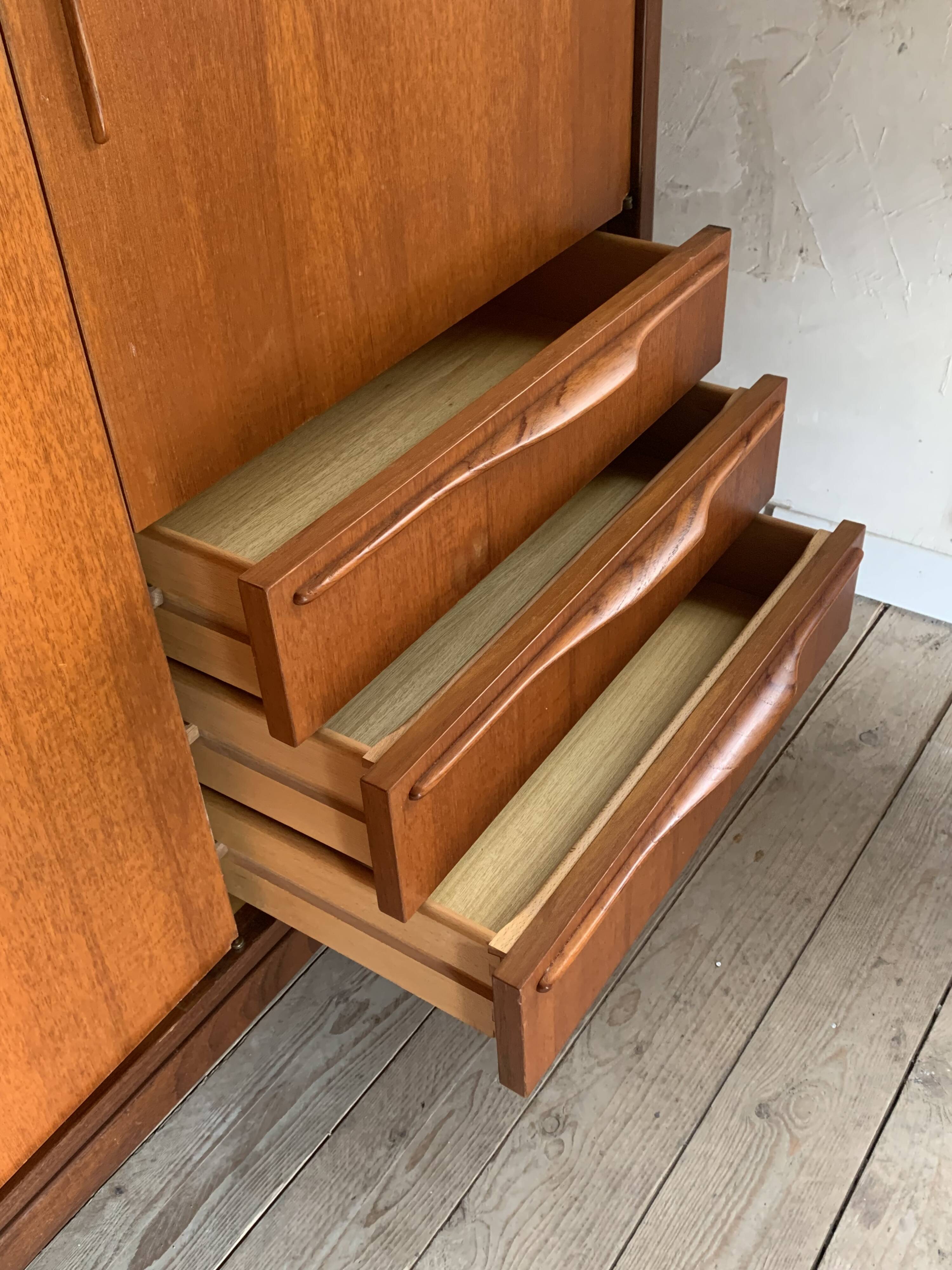 Scandinavian vintage teak wardrobe