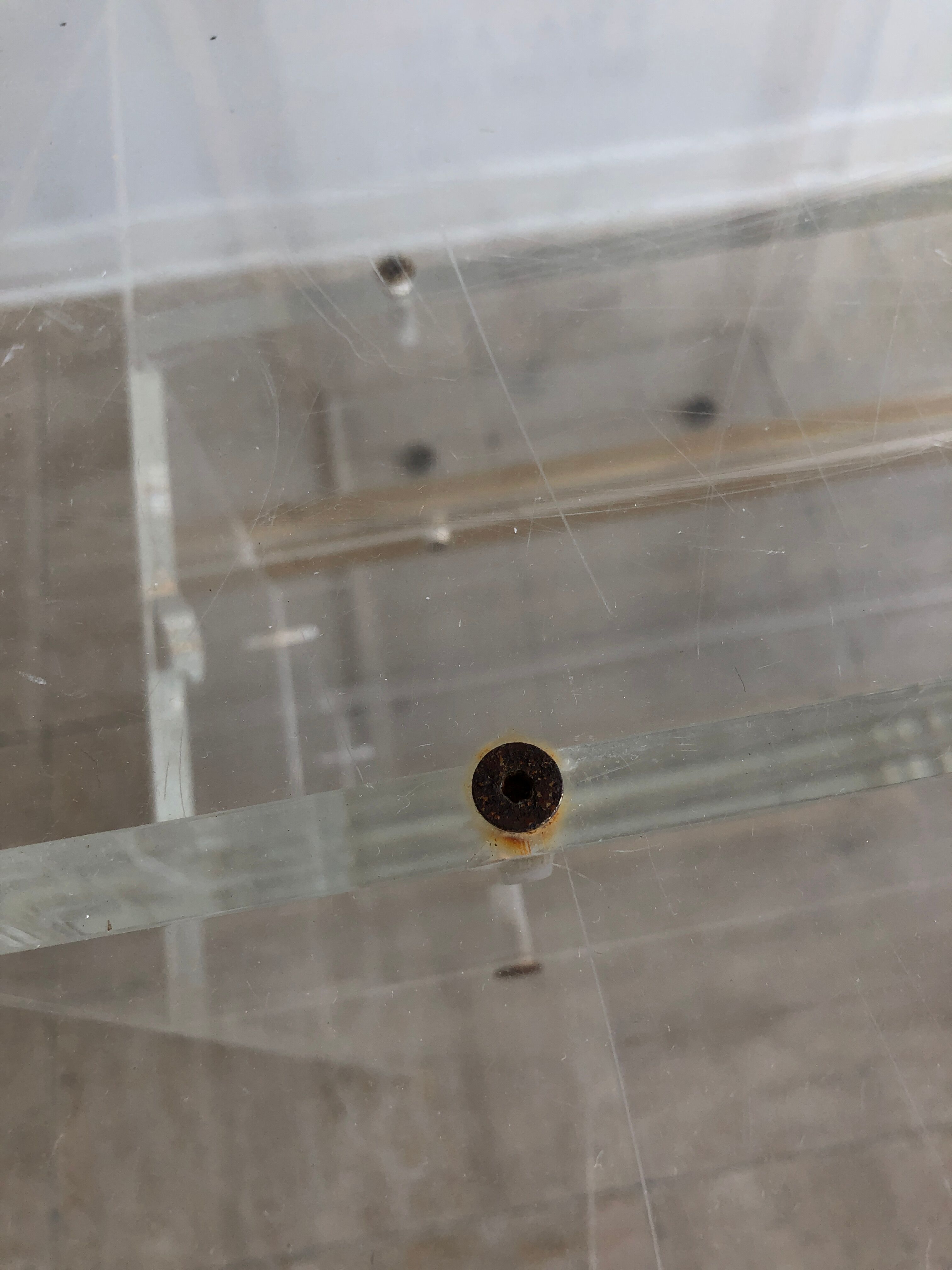 Vintage plexiglass desk, 1970