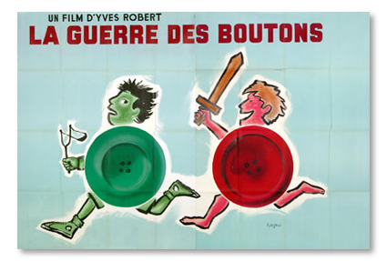 Rare original poster war of the 240 x 160 cm buttons mounted design savignac lithography linen linen backen