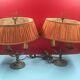 Pair of Bouillote lamp, lampshade to restore H 35 cm