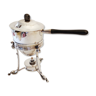 Silver metal alcohol stove
