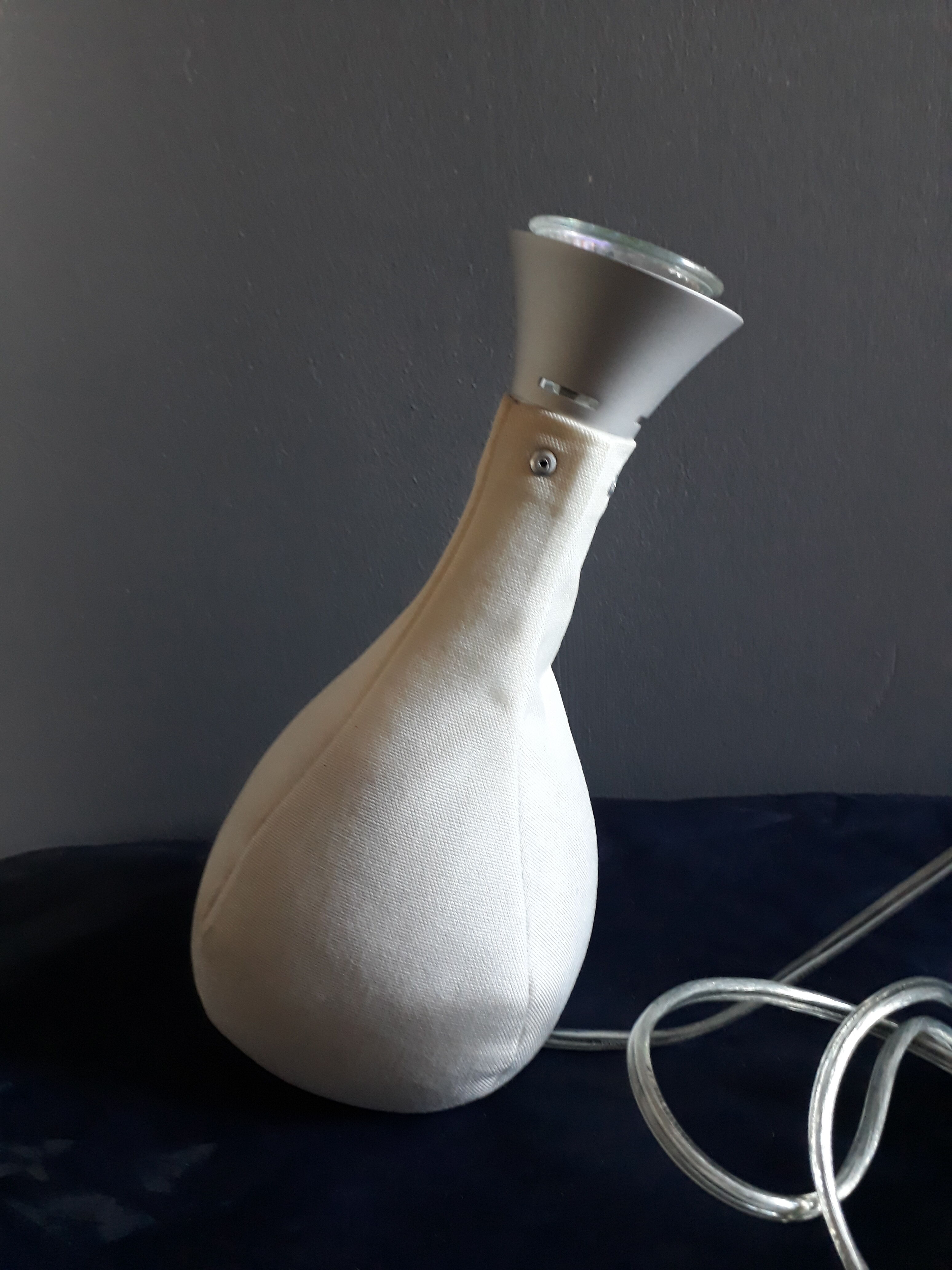 Table lamp Lichtsack "bag of light", futuristic design created by Christopher Born, year 2001