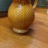 Pichet jaune faience sarreguemines